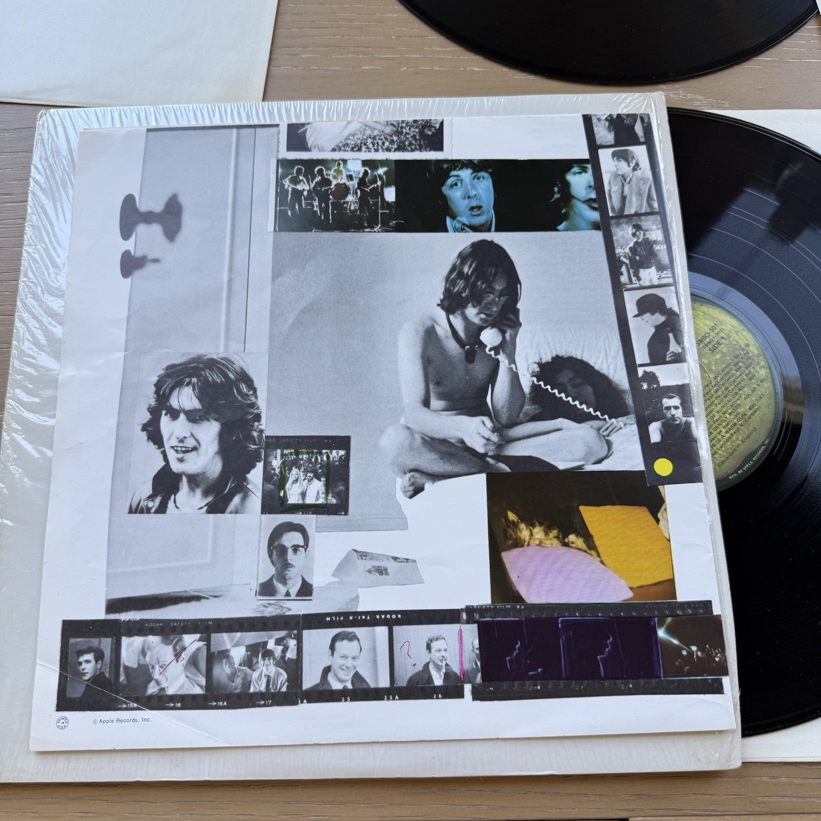 1971 THE BEATLES White Album US LA Press In Shrink! VG++ OG Poster+Photos 🍏 2LP