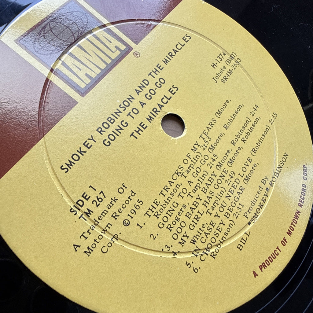 1960s Smokey Robinson Miracles Going To A Go Go US Press Tamla In Shrink EX/EX