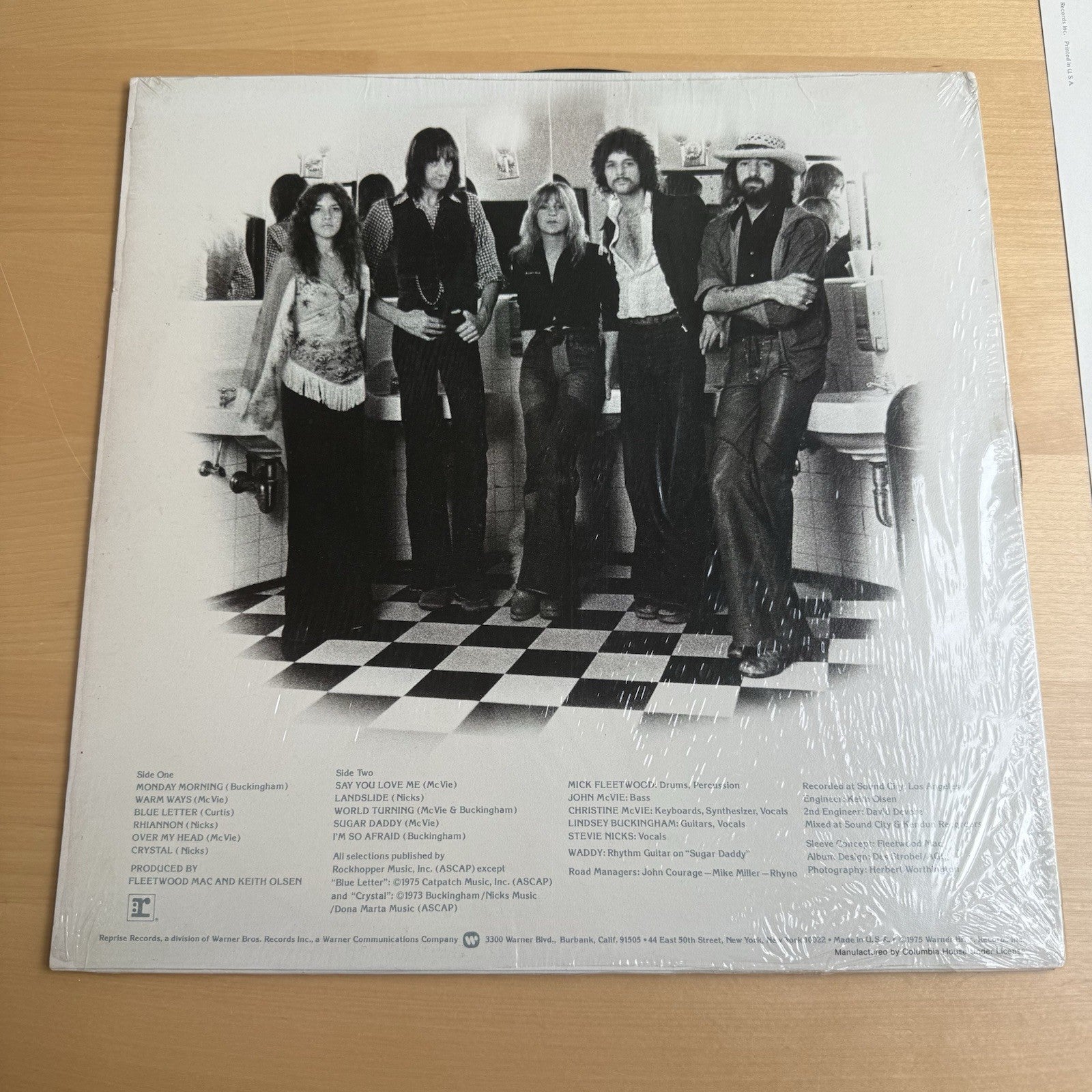 Fleetwood Mac Self Titled LP 1975 Original 1st US Press + Lyric Insert VG++