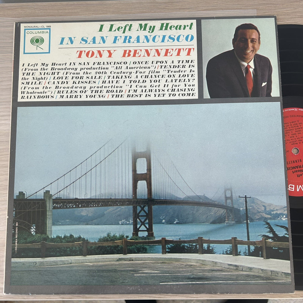 1960s Tony Bennett I Left My Heart in San Francisco Vintage US 2 Eye Pressing