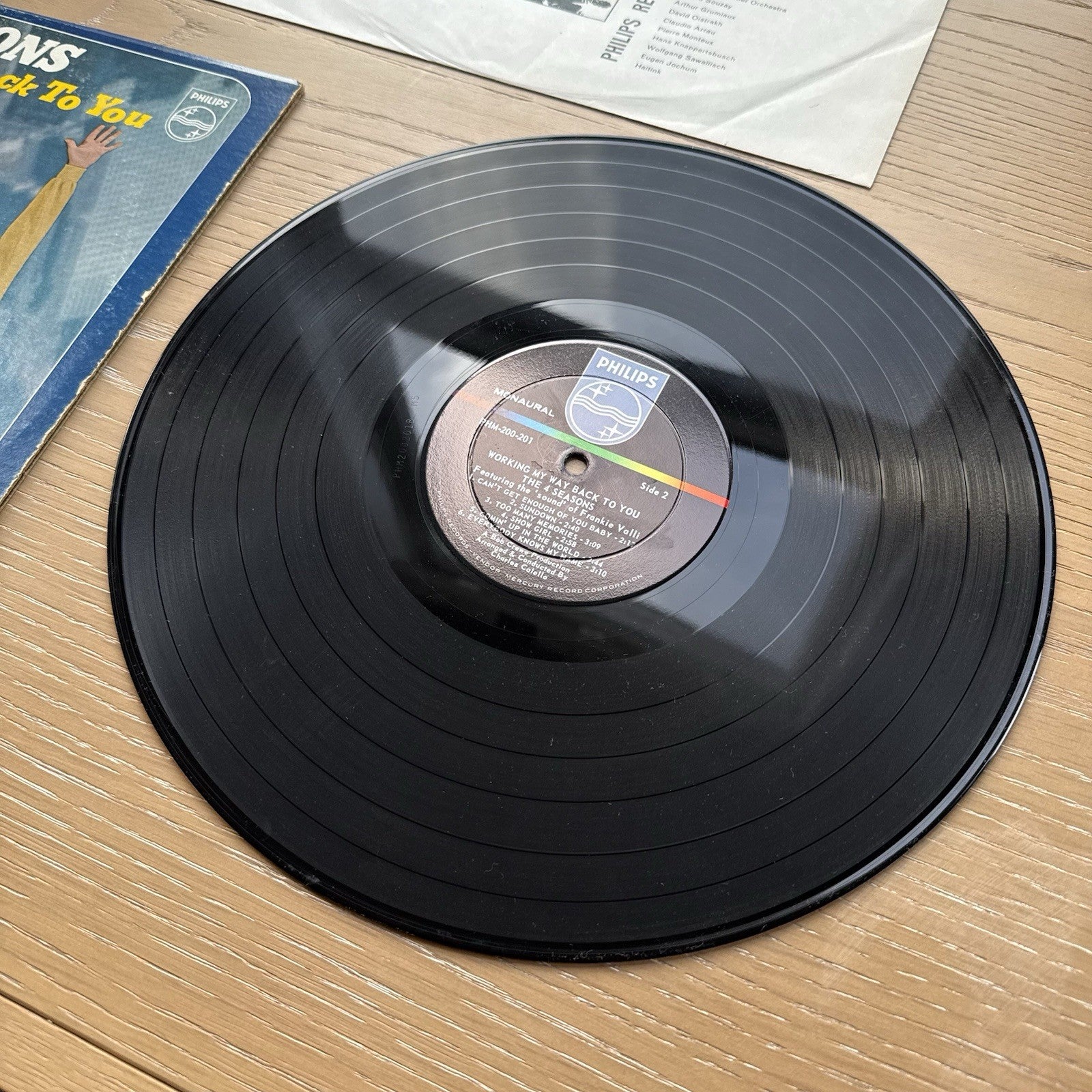 The 4 Seasons - Working My Way Back To You - 1966 Philips Mono Vinyl  LP Record