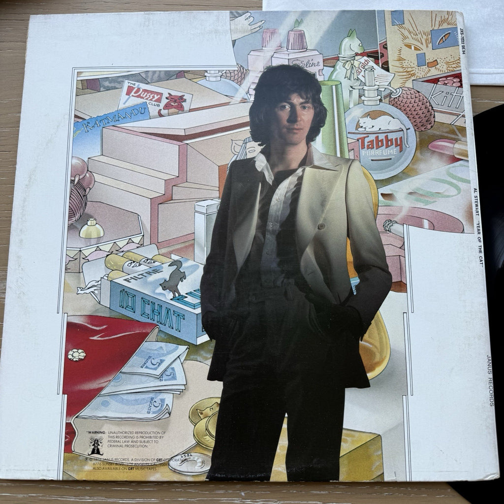 1976 AL STEWART  YEAR OF THE CAT" 1st US Press Complete W/Sleeve! Nice Copy VG+