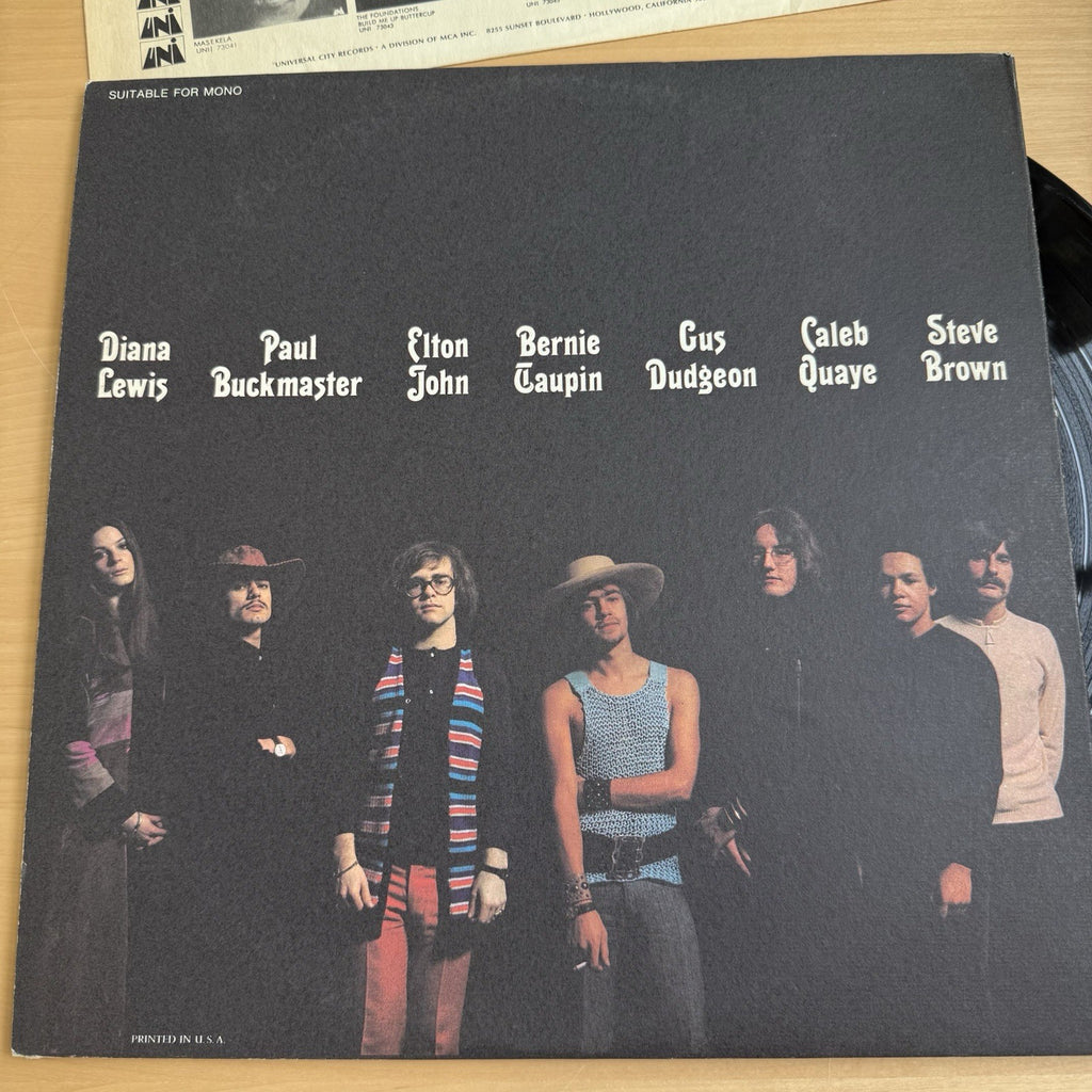 1970s Elton John Self Titled Vinyl Lp EX/EX Complete W/ Original Sleeve