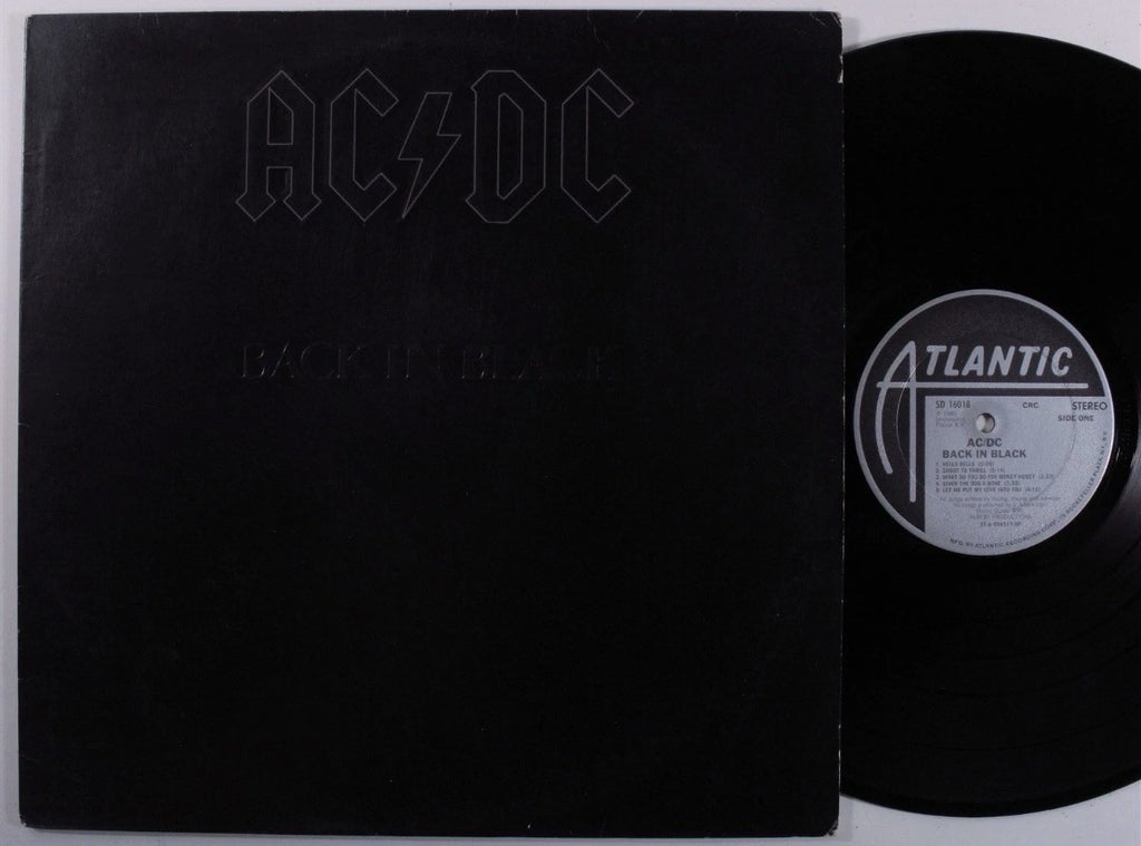 AC/DC BACK IN BLACK 1980s US Pressing Complete W/ OG Sleeve! Nice VG+ Vinyl LP