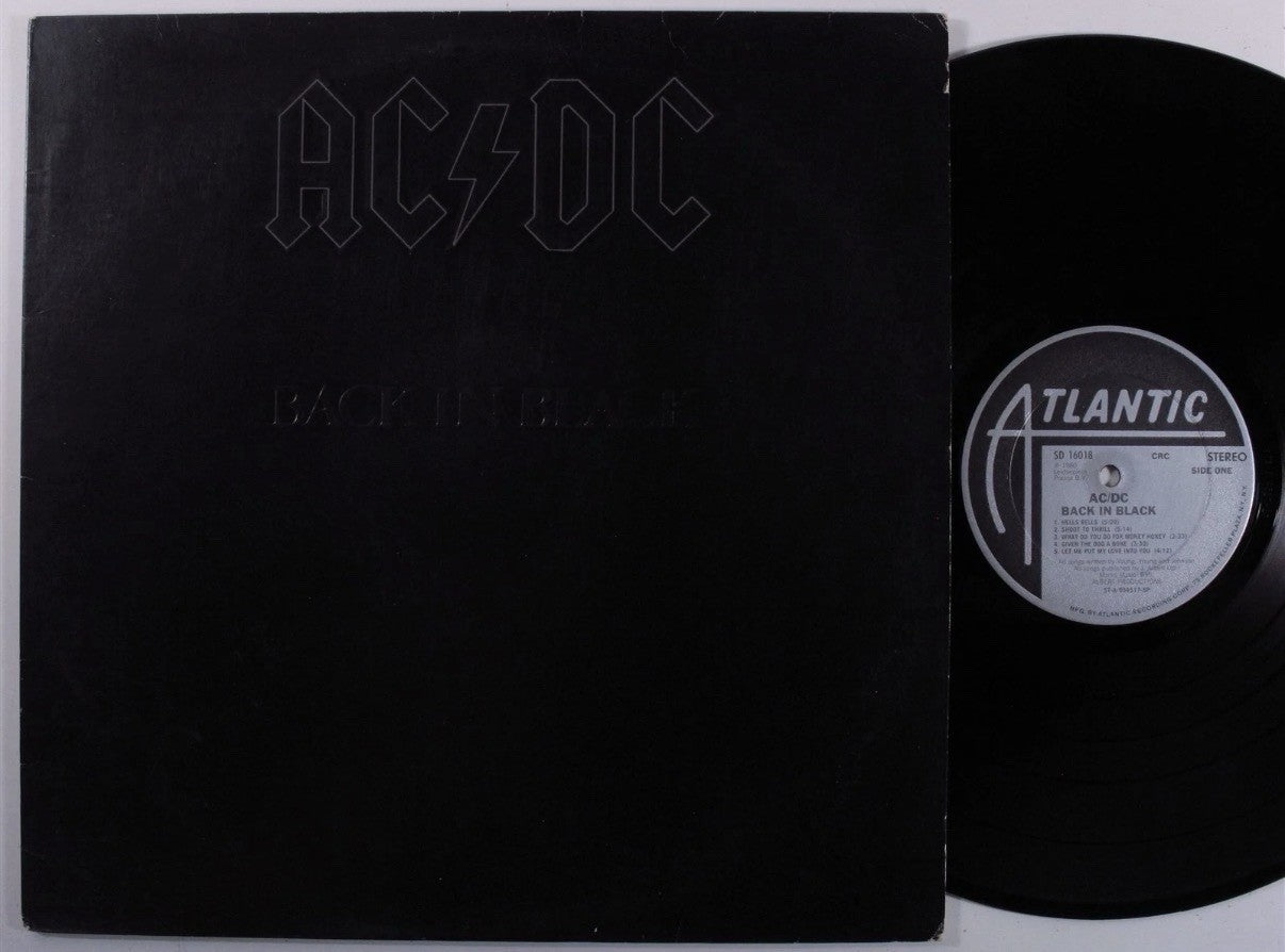 AC/DC BACK IN BLACK 1980s US Pressing Complete W/ OG Sleeve! Nice VG+ Vinyl LP