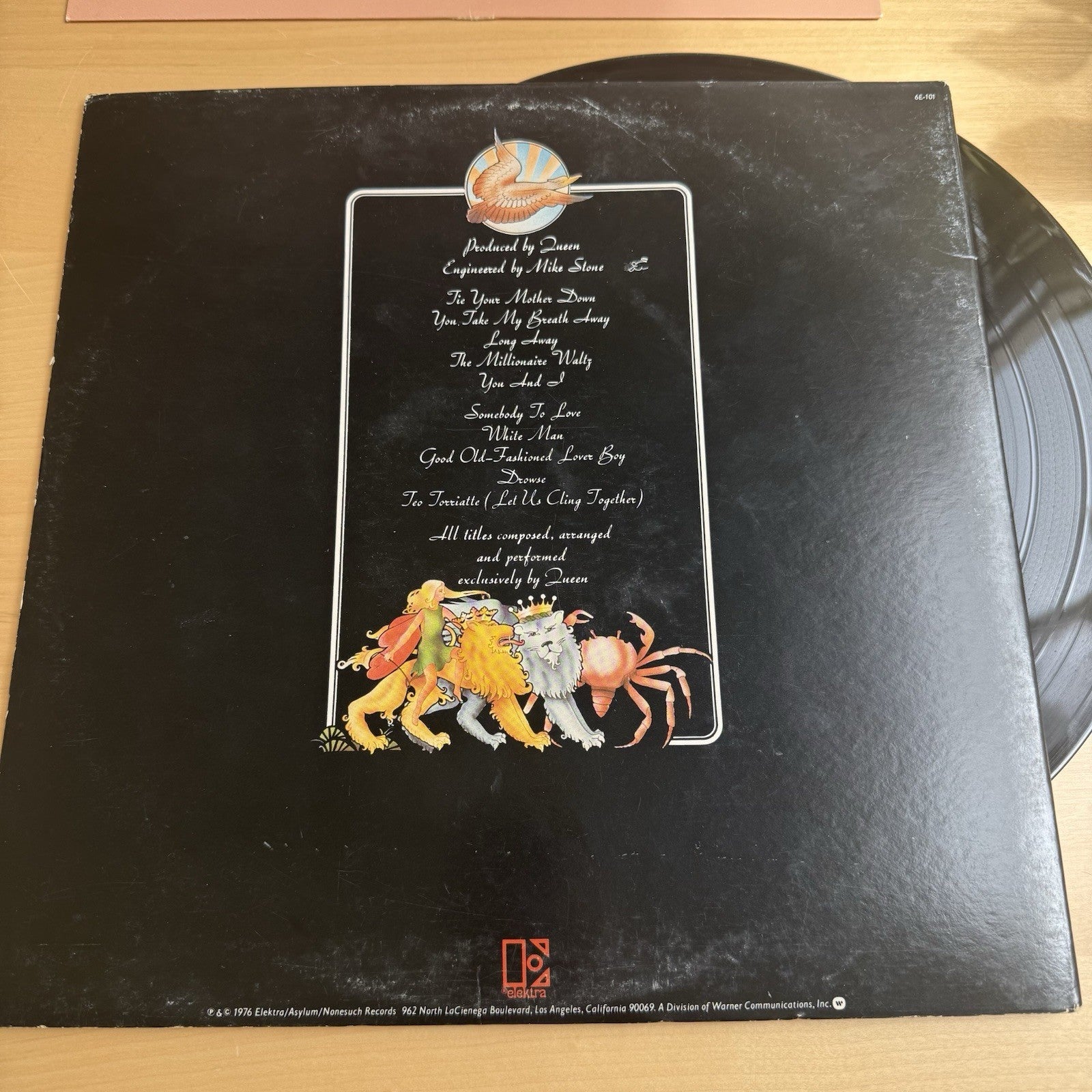 Queen A Day At The Races 1976 US 1st SM Press + Original Inner Sleeve VG++
