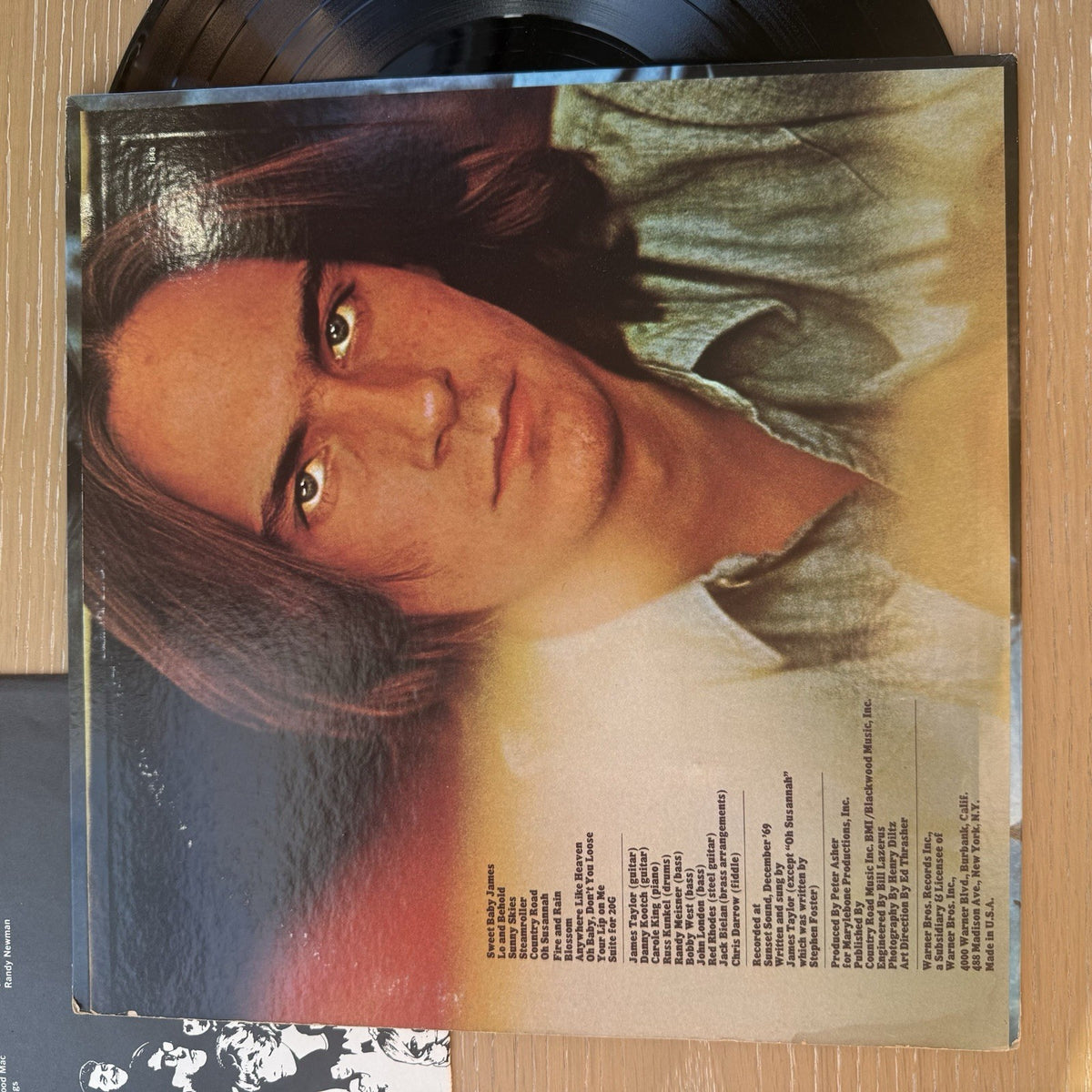 1970s JAMES TAYLOR Sweet Baby James WARNER BROS US Press + OG Sleeve