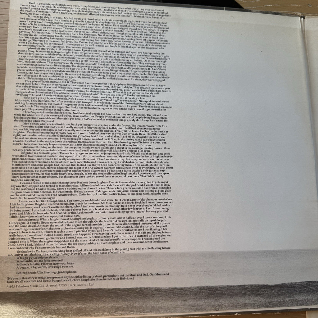 1970s  THE WHO "Quadrophenia" US Pressing Vinyl 2LP Vinyl Record! VG+
