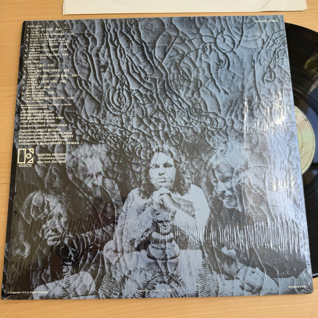 THE DOORS "13" LP Original 1970 US Pressing Compilation In Shrink! EX/EX