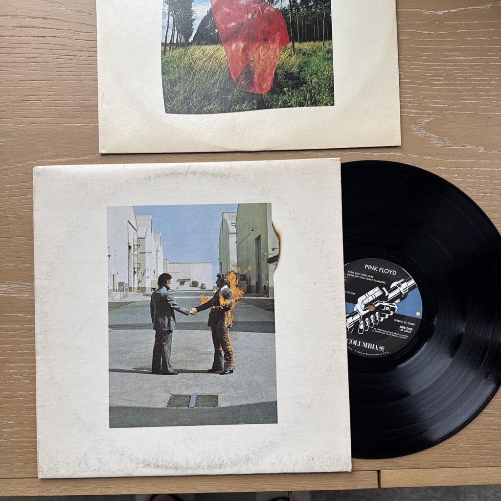 1975 PINK FLOYD Wish You Were Here 1st US Terre Haute Press Vinyl LP Sleeve VG+