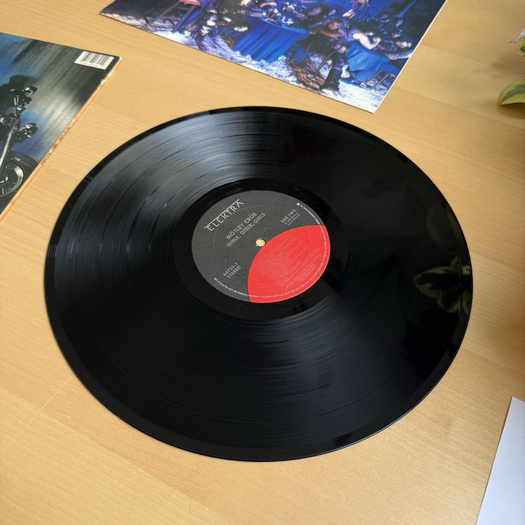 Motley Crue Girls Girls Girls LP 1987 Elektra +OG Sleeve US Press Vinyl VG+
