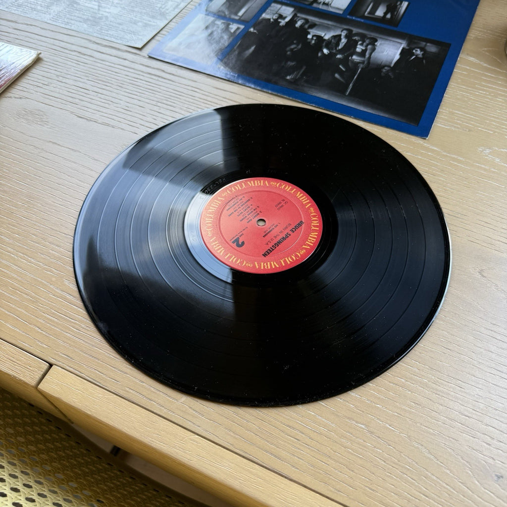 Bruce Springsteen Born In The USA LP Vinyl 1984 Columbia Shrink Hype Sticker VG+