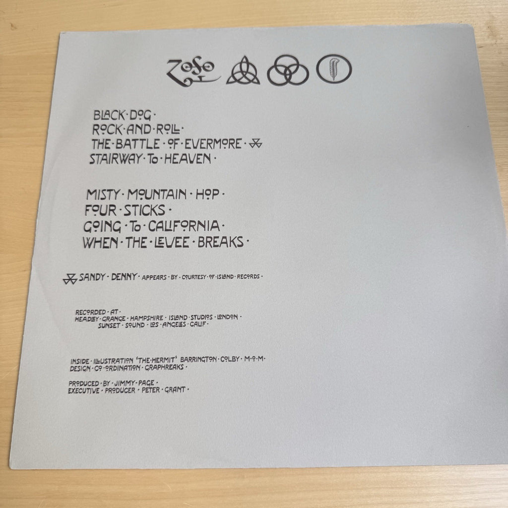1970s Led Zeppelin Vinyl LP In Shrink + Hype Sticker Complete W/OG Sleeve EX/EX