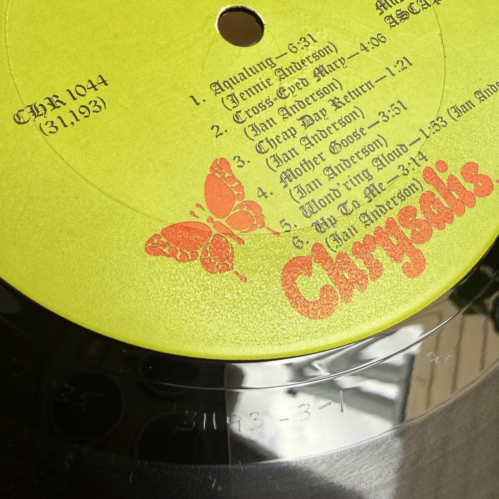 1970s Jethro Tull Aqualung Gatefold LP Chrysalis W/ Original Lyric Insert VG+