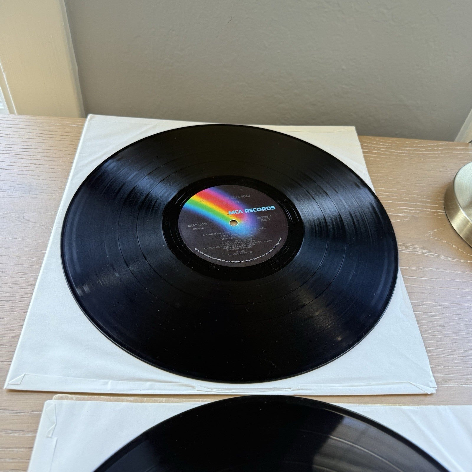 1973 Elton John Goodbye Yellow Brick Road 1st US Rainbow Press W/Sleeves! VG+