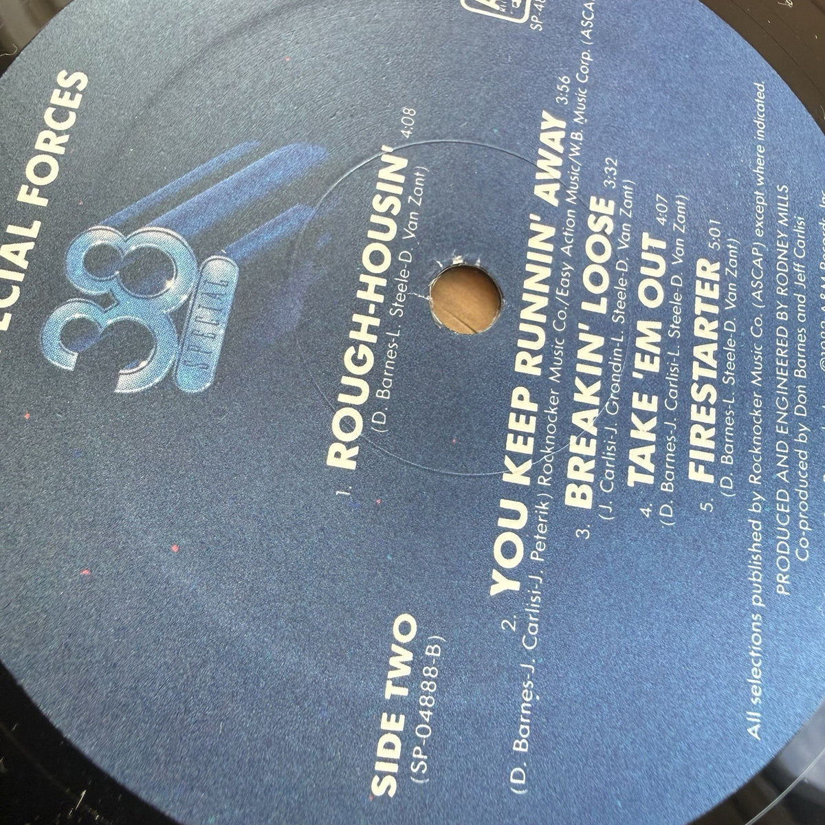 38 Special Special Forces Vinyl LP 1982 EX/EX In Shrink + Sticker US Press