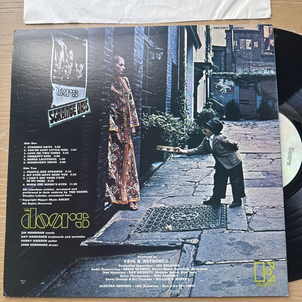 1975 Doors Strange Days EX/EX US Press LP Vinyl Record Elektra Label + Sleeve