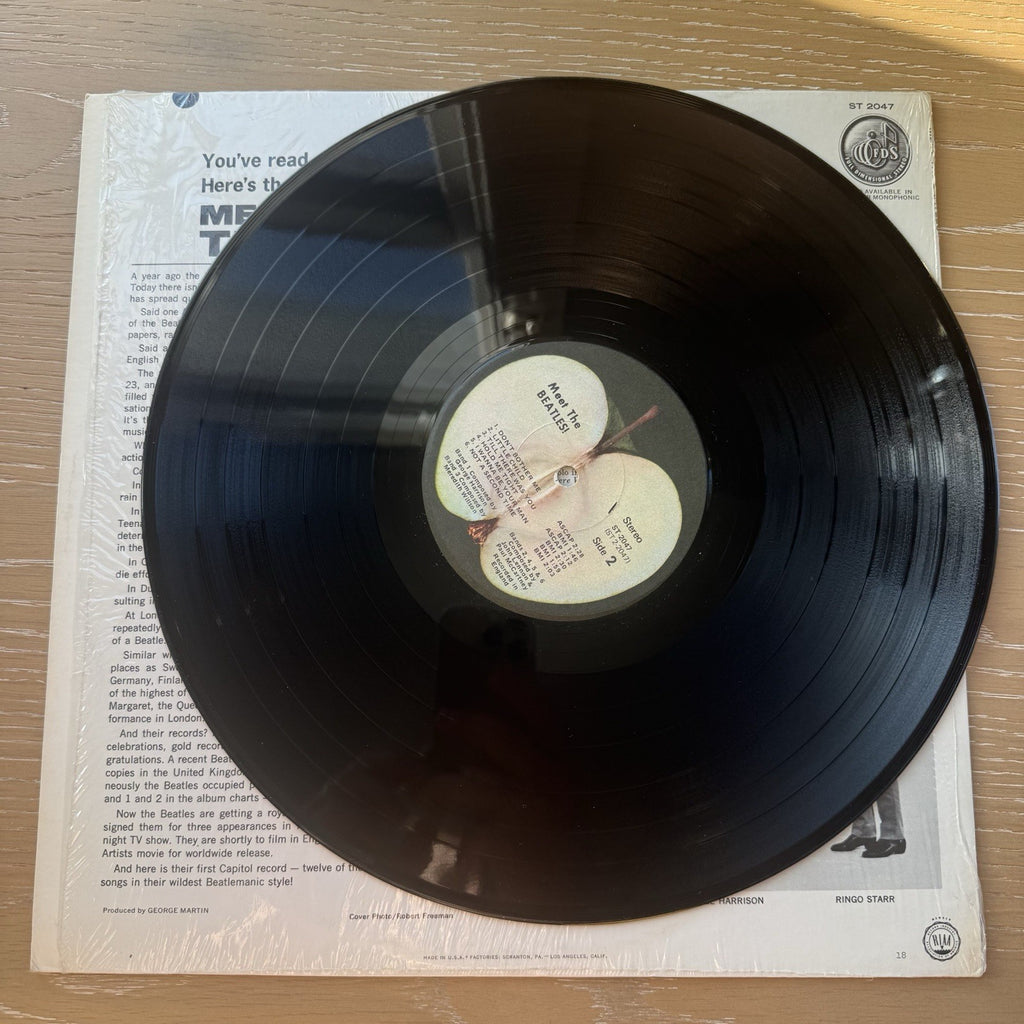 1971 The Beatles-Meet the Beatles LP US Press In Shrink Apple Records 🍏 VG+