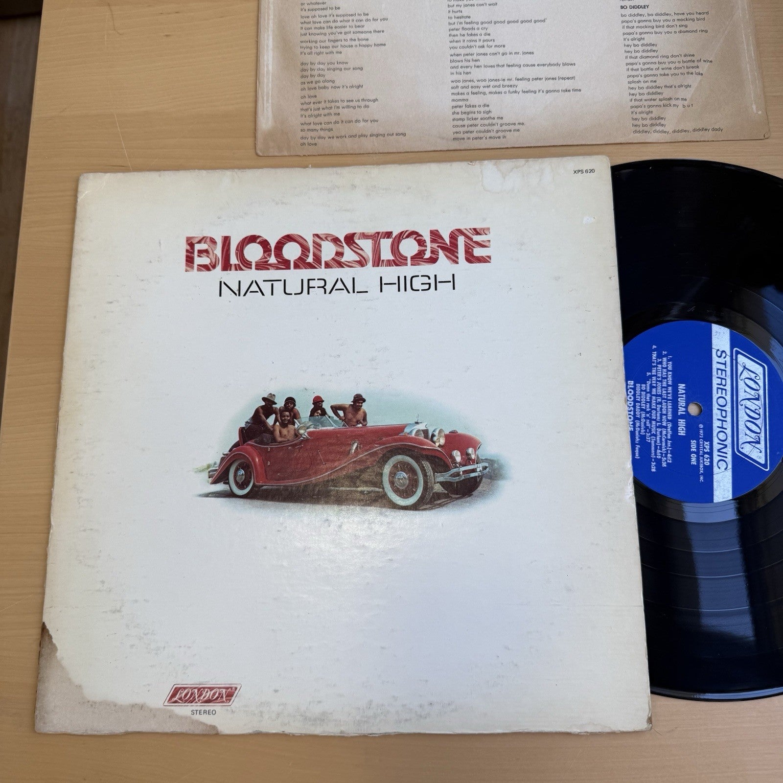 Bloodstone Natural High Vinyl LP London Soul 1972 US Press Complete W/OG Sleeve
