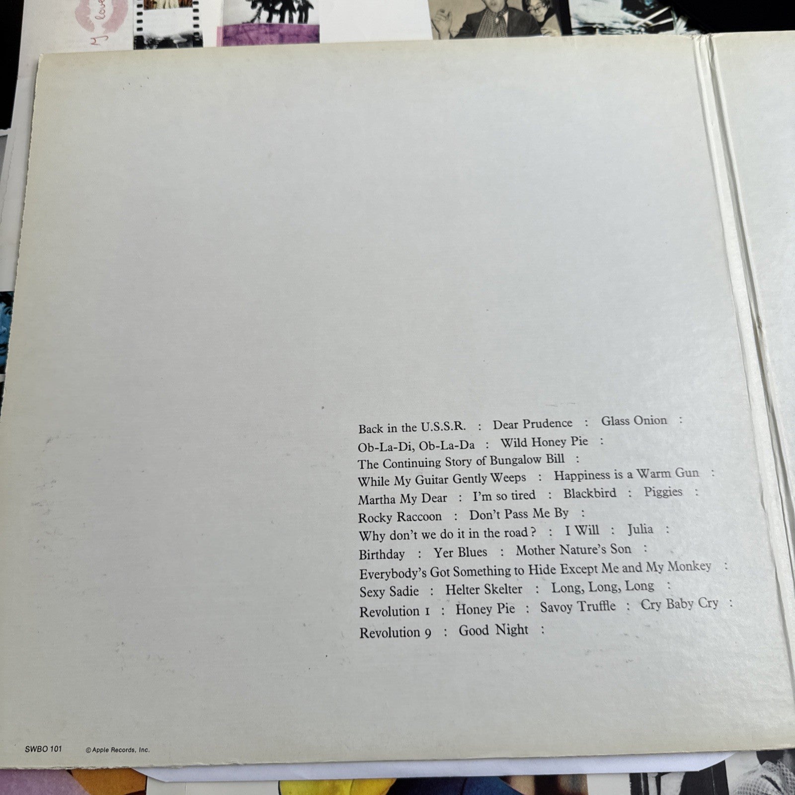 1970s BEATLES White Album APPLE 🍏 2LP + poster & pics Serial #A2303642 US Press