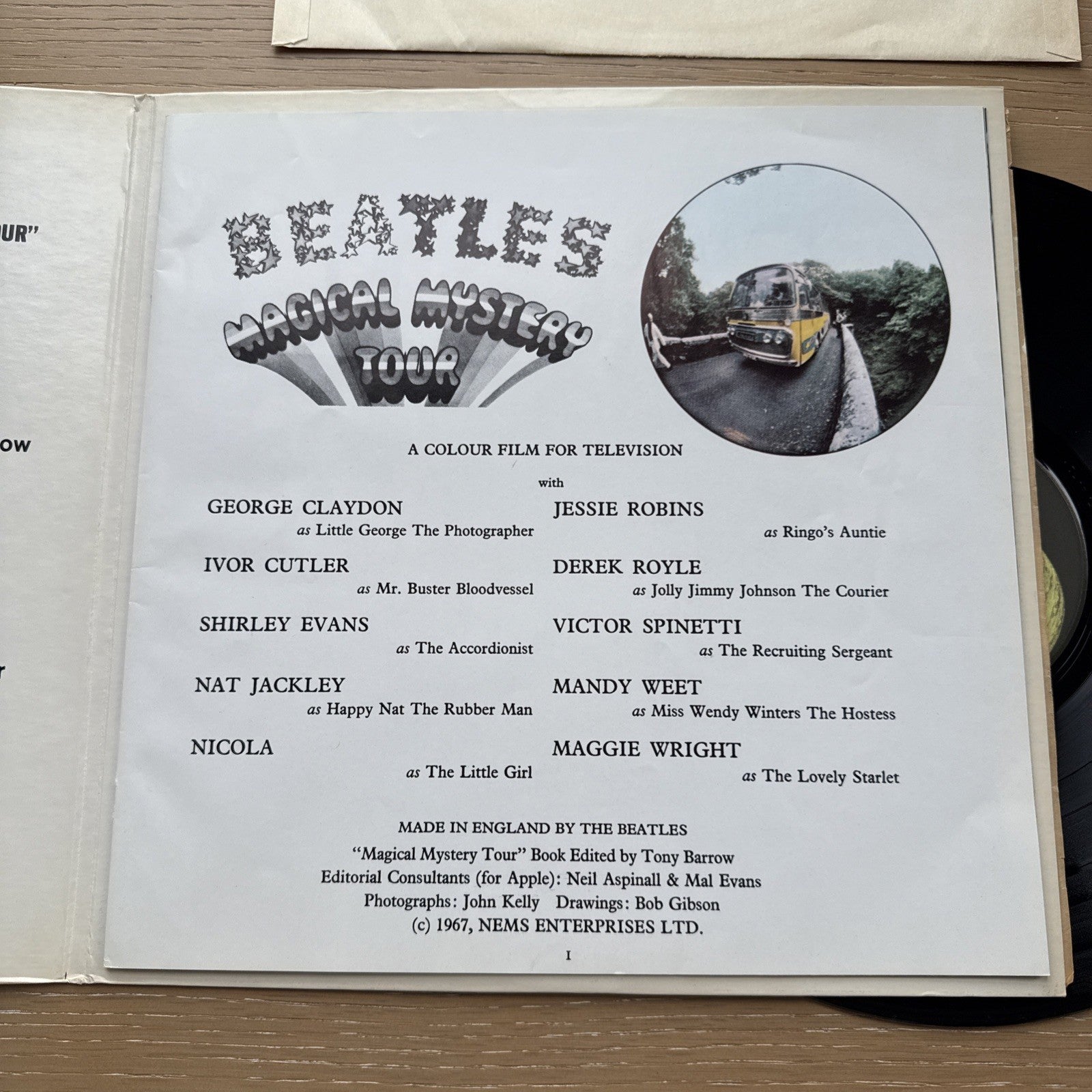 1970s The Beatles "Magical Mystery Tour" US Press Apple 🍏 Gatefold +Booklet VG+