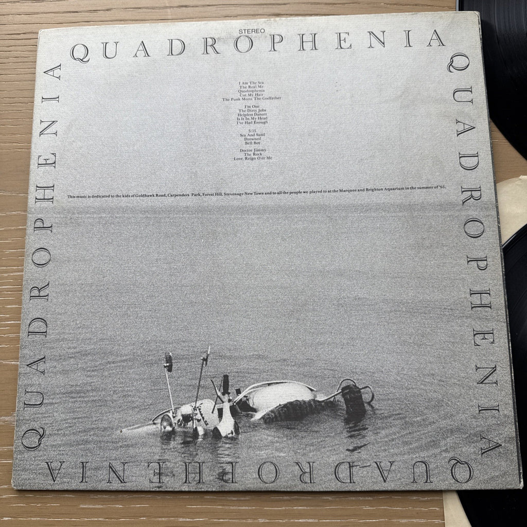 1970s  THE WHO "Quadrophenia" US Pressing Vinyl 2LP Vinyl Record! VG+