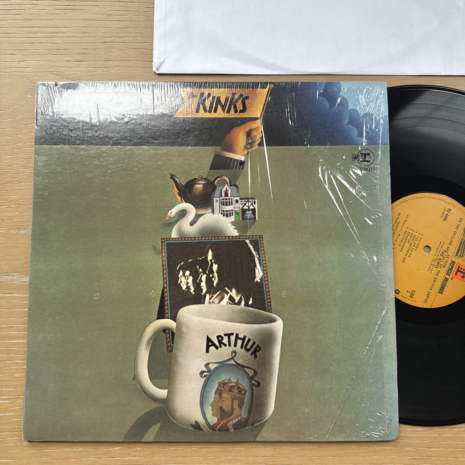 1975 The Kinks Arthur Or The Decline And Fall Of British Empire US LP Shrink VG+