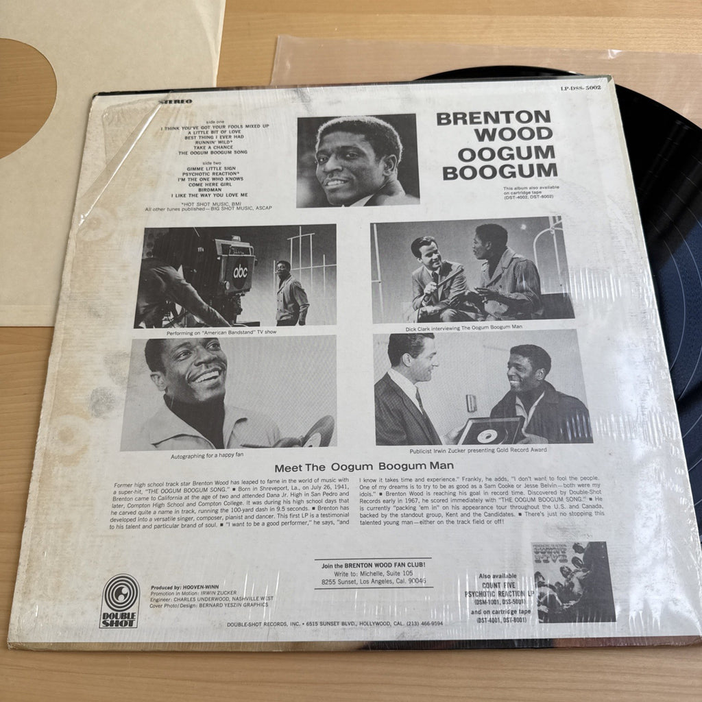 1st Press Brenton Wood Vinyl Lp Oogum Boogum Original U.S  In Shrink! VG+