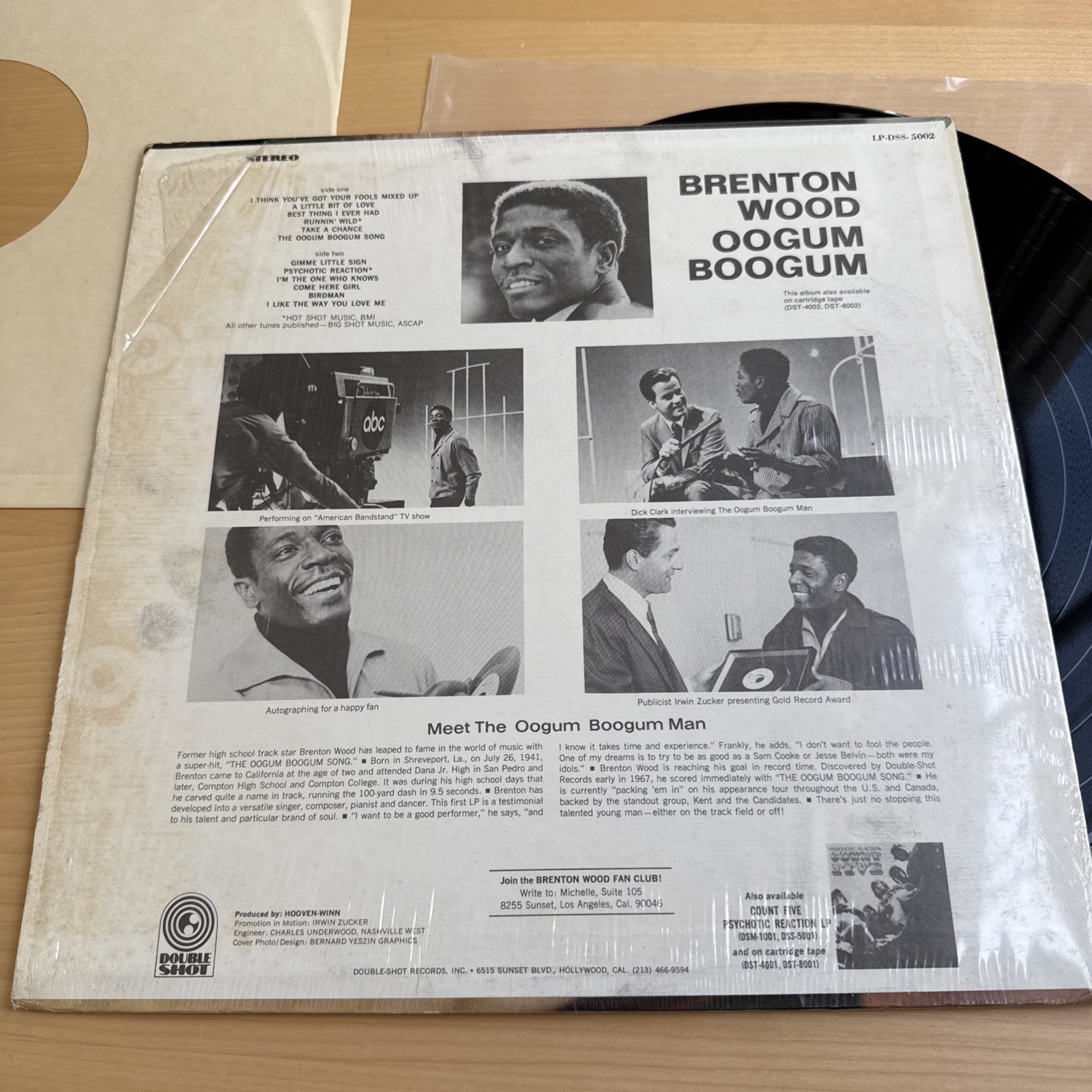1st Press Brenton Wood Vinyl Lp Oogum Boogum Original U.S  In Shrink! VG+