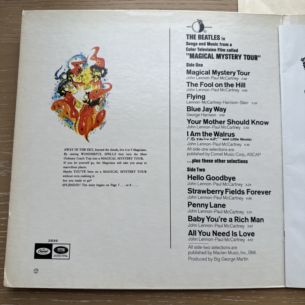 1970s The Beatles "Magical Mystery Tour" US Press Apple 🍏 Gatefold +Booklet VG+