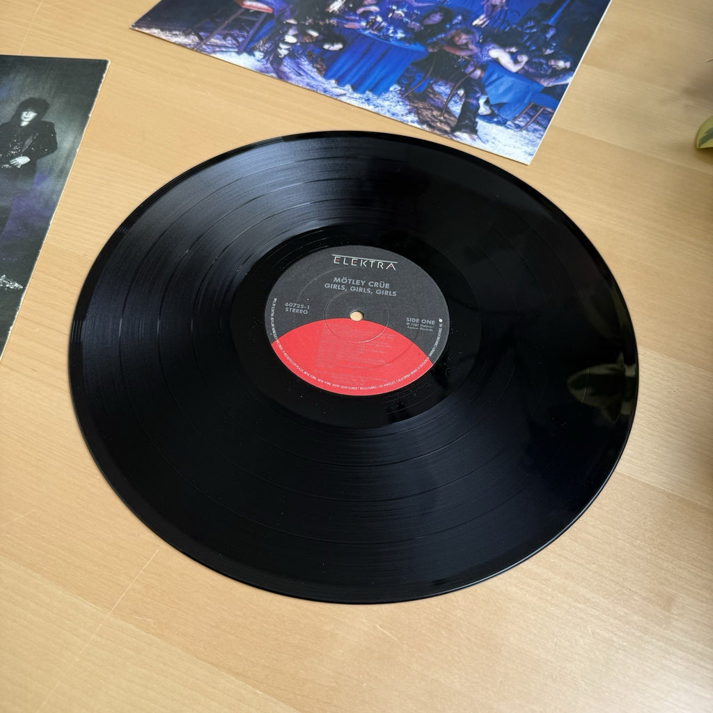 Motley Crue Girls Girls Girls LP 1987 Elektra +OG Sleeve US Press Vinyl VG+