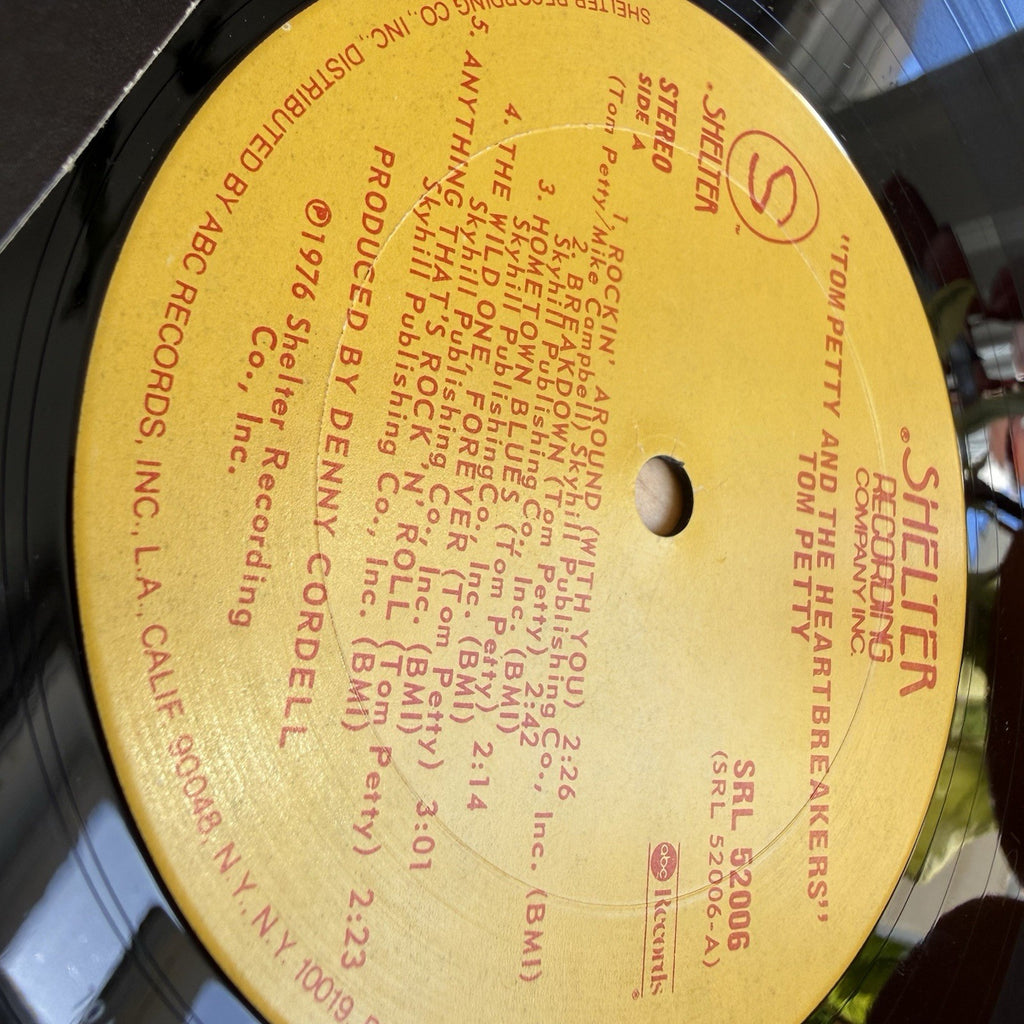 Tom Petty And The Heartbreakers OG 1976 1st US Press Shelter Records + Cut Out