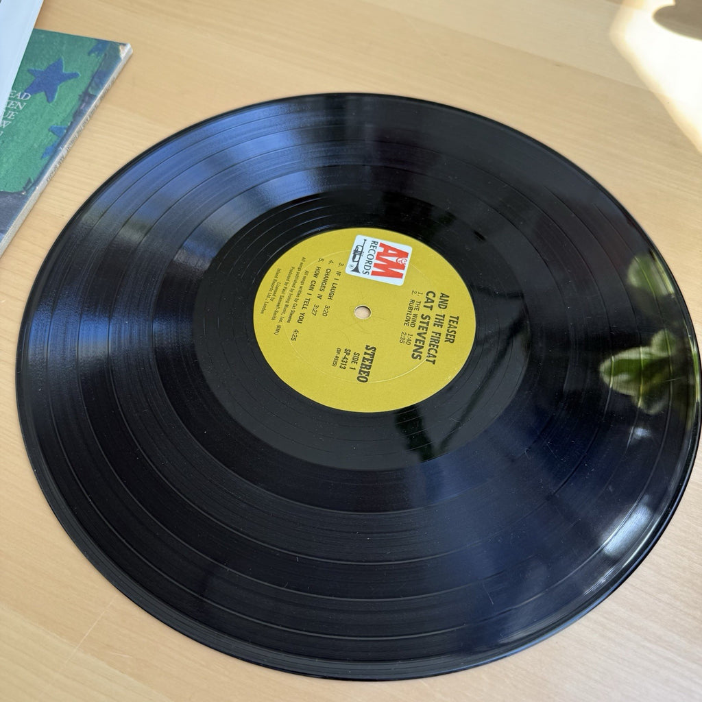 1970s Cat Stevens Teaser And The Firecat Gatefold LP 1st US Tan Label Press VG+