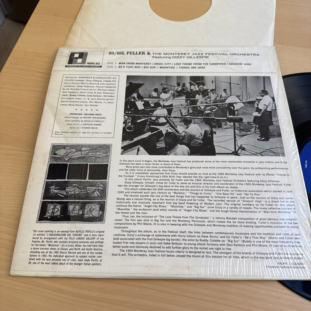 Gil Fuller and the Monterey Jazz Fest. Orchestra Feat. Dizzy Gillespie LP PJ-93
