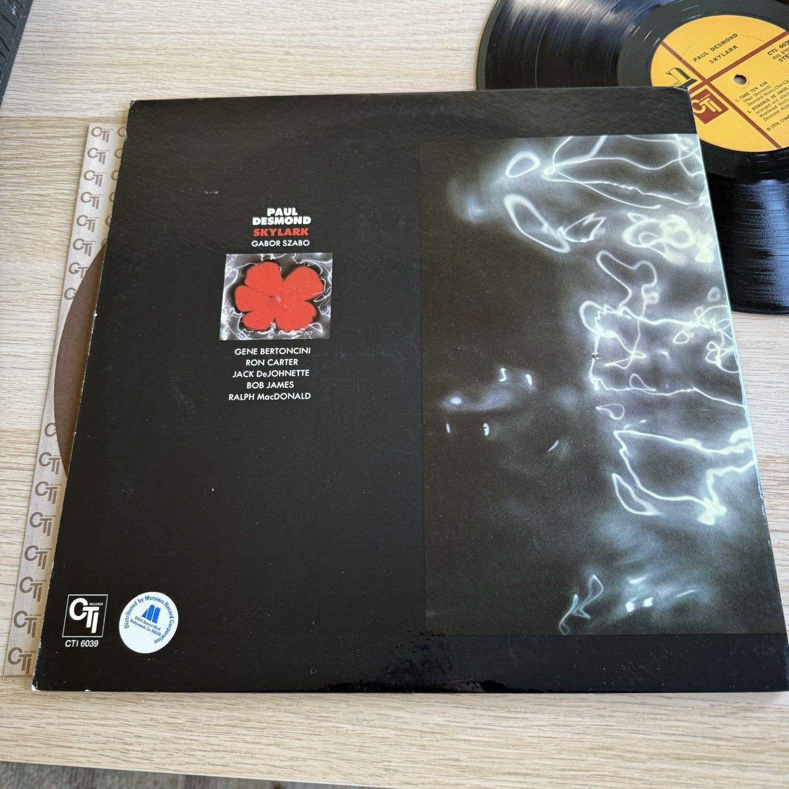 Paul Desmond Skylark 1974 CTI Van Gelder Stamp & RVG Etch Original Sleeve VG+