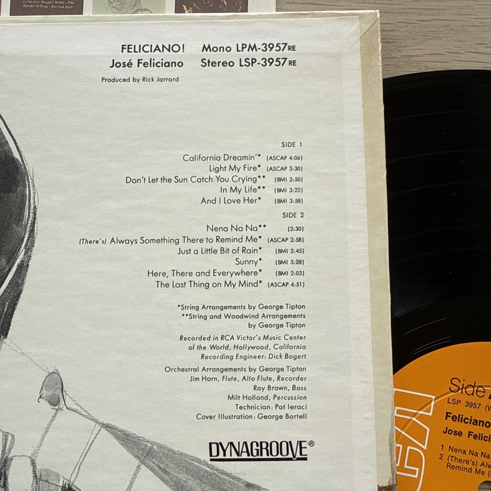 1960s Jose Feliciano Feliciano! Light My Fire LP US Press Complete W/OG Sleeve