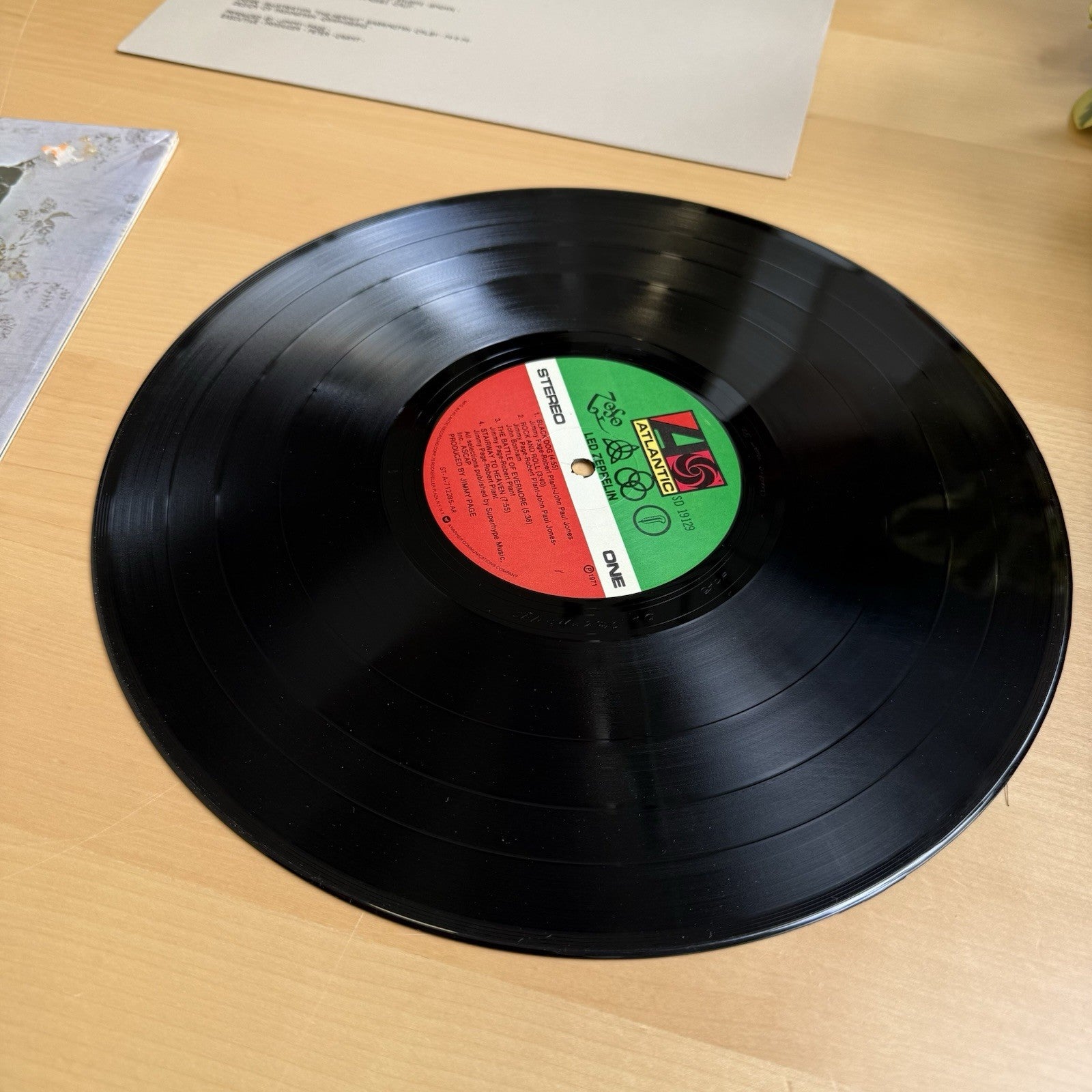 1970s Led Zeppelin Vinyl LP In Shrink + Hype Sticker Complete W/OG Sleeve EX/EX