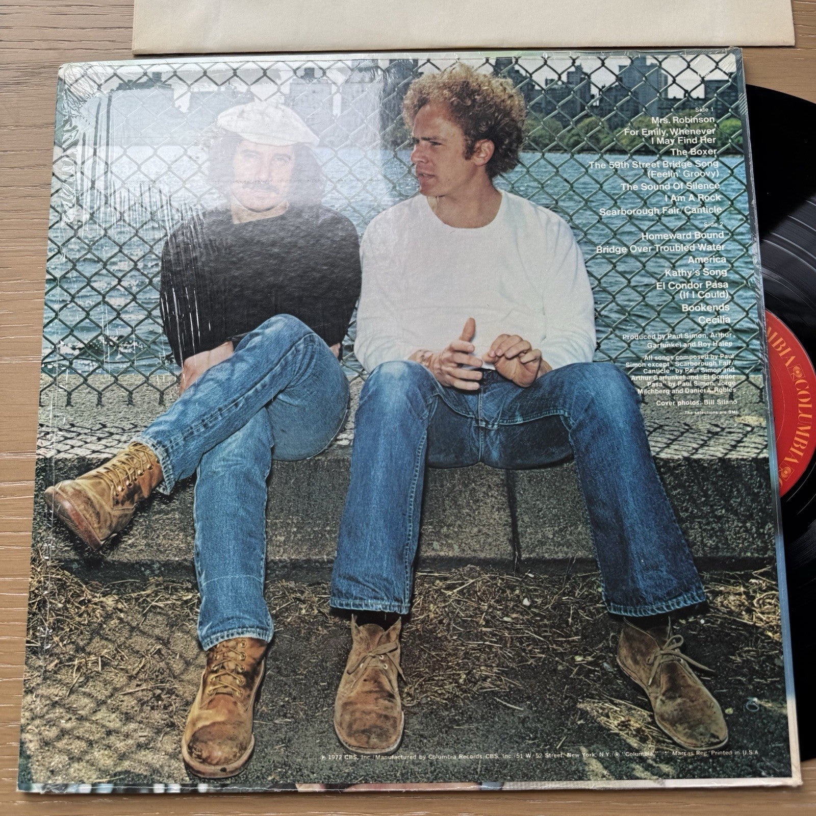 1972 SIMON AND GARFUNKEL Greatest Hits LP Hype In SHRINK EX/EX Original US Press