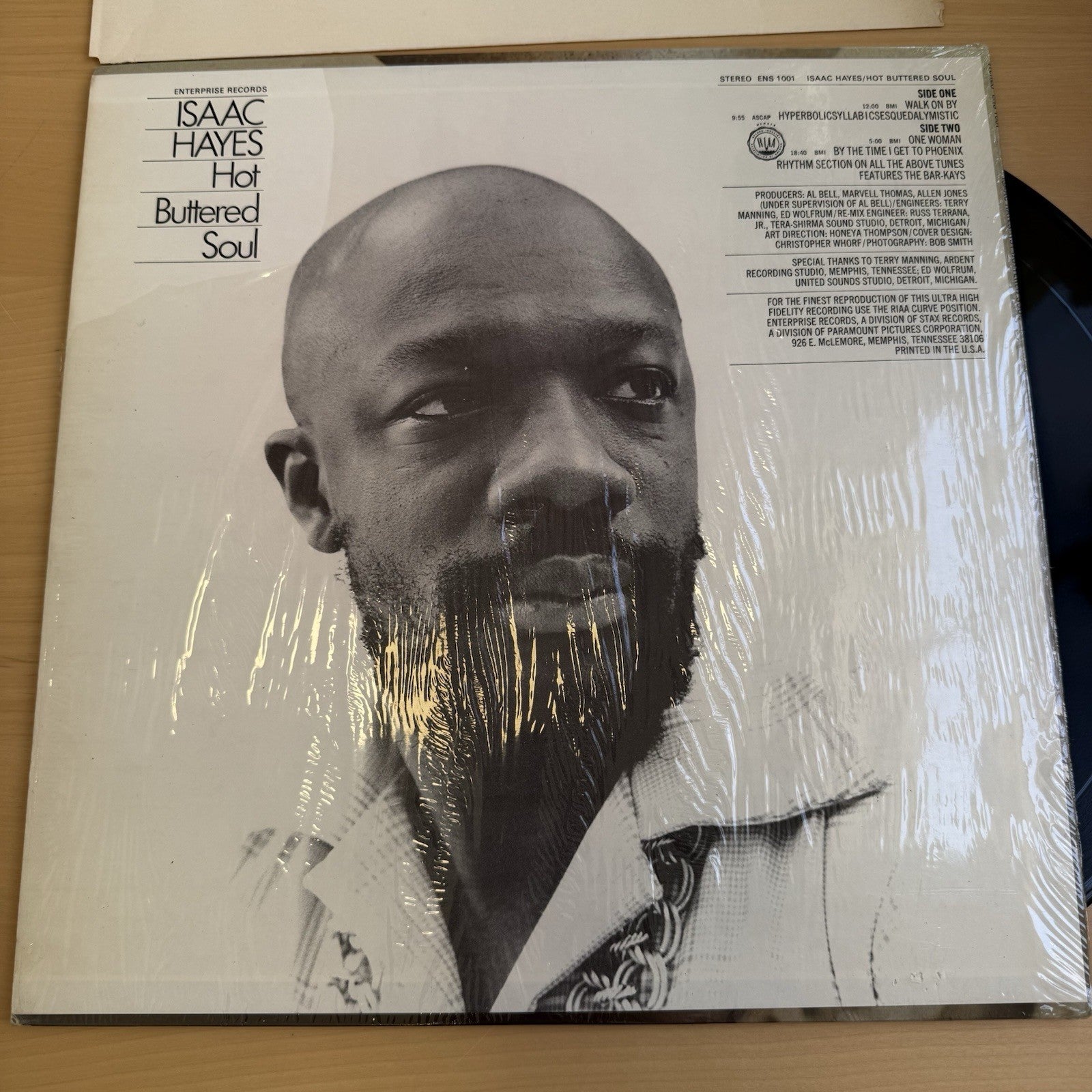 1969 Isaac Hayes Hot Buttered Soul 1st US Monarch Press In Shrink! VG++ W/Sleeve