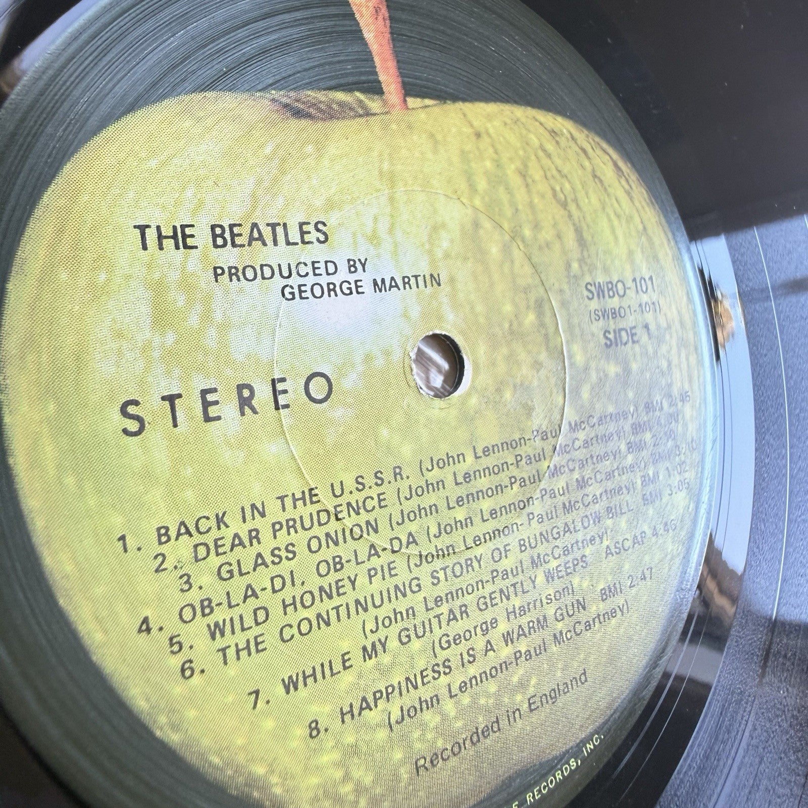 1971 THE BEATLES White Album US LA Press In Shrink! VG++ OG Poster+Photos 🍏 2LP