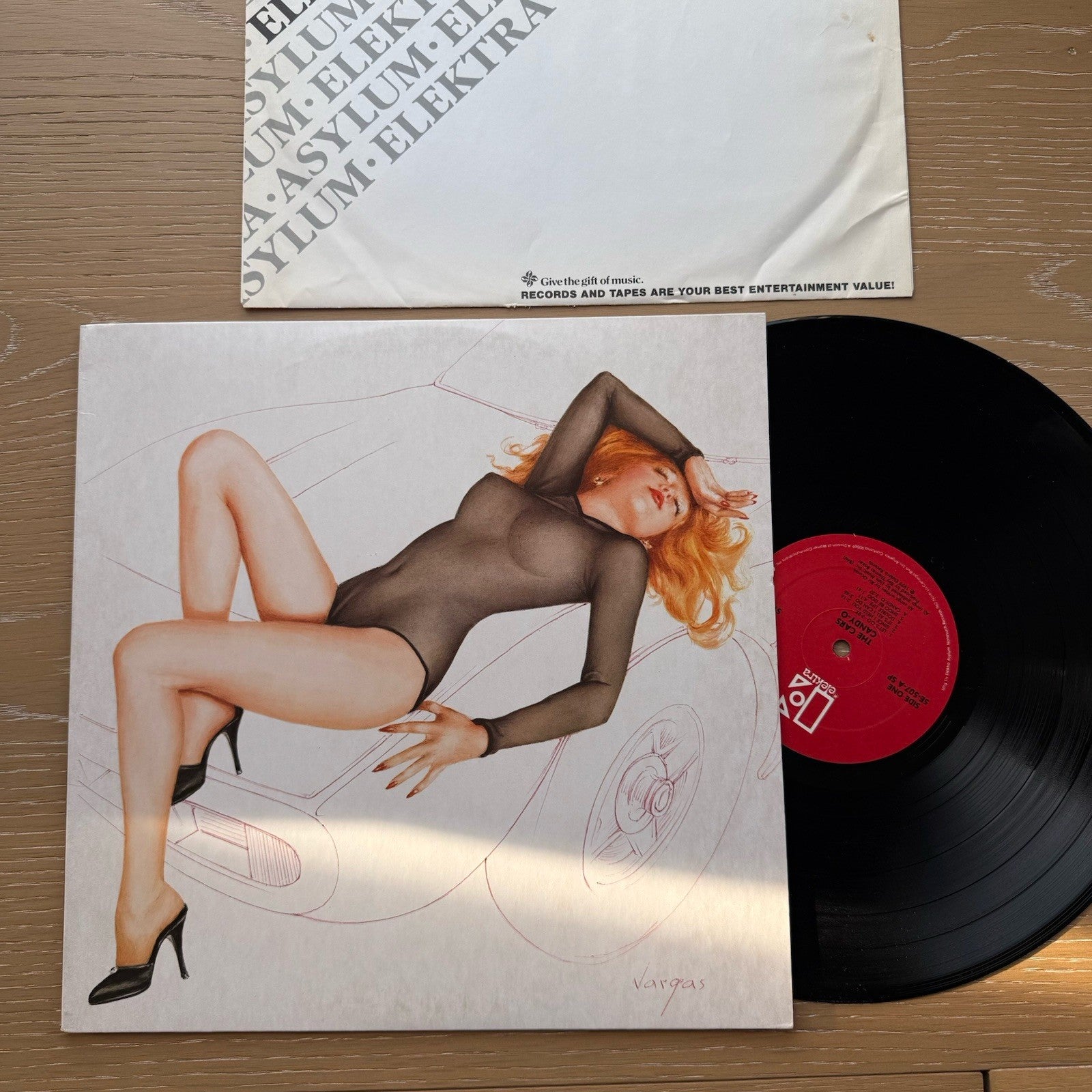 The Cars – Candy-O LP 1979 Elektra 5E-507 VG+ New Wave Classic Vargas Cover 