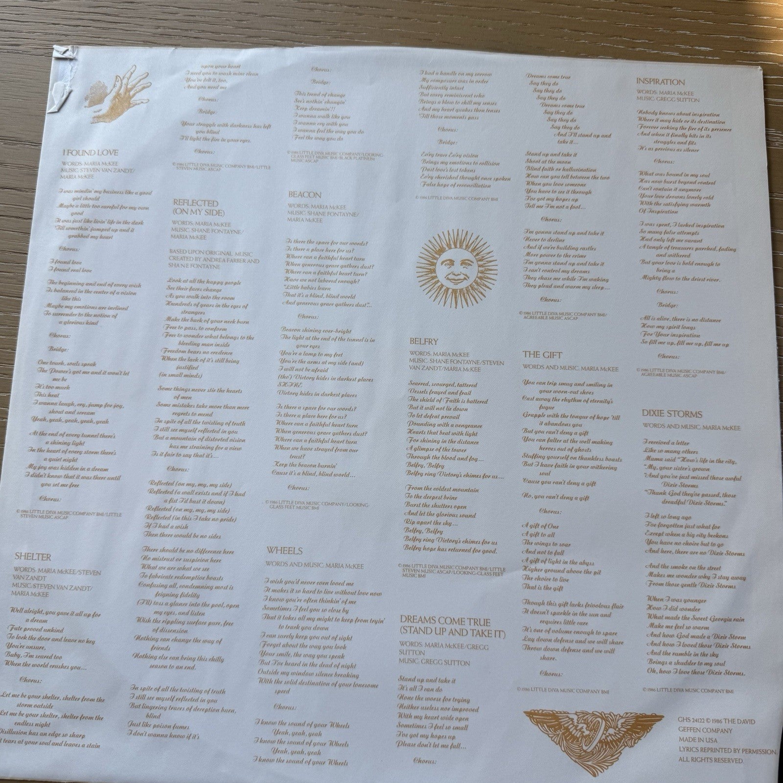 Lone Justice Shelter  OG 1986 US Press Geffen In SHRINK EX/EX +lyric Sleeve!