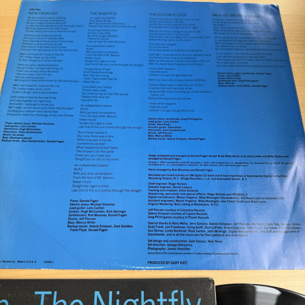 Donald Fagen ‎The Nightfly 1982 US Pressing  VG+ Vinyl IGY + Original Sleeve