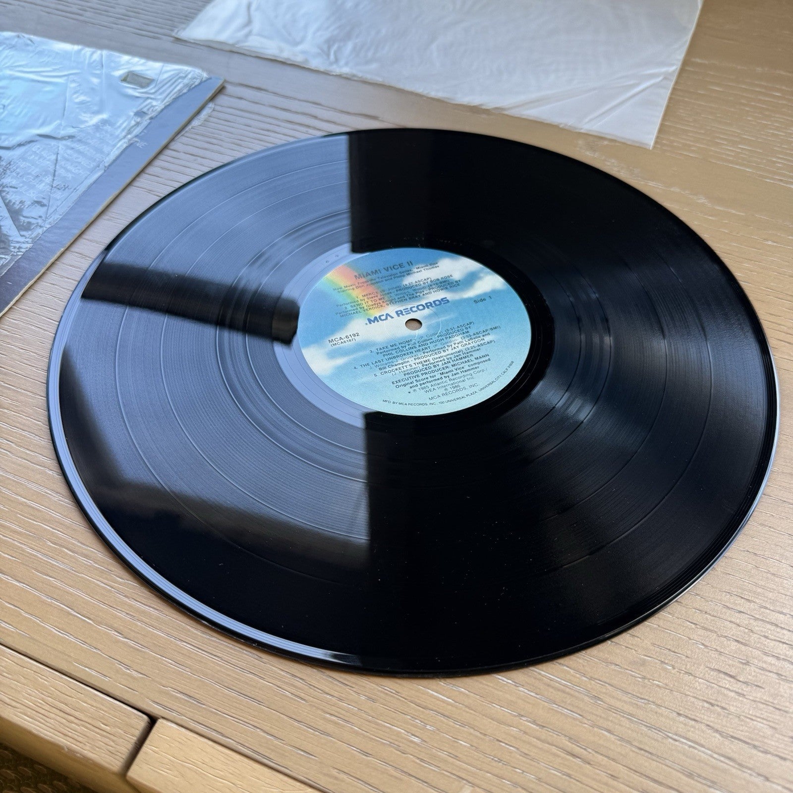 1986 MIAMI VICE II Soundtrack OG US Press In Shrink! + Rare Walgreens Sticker