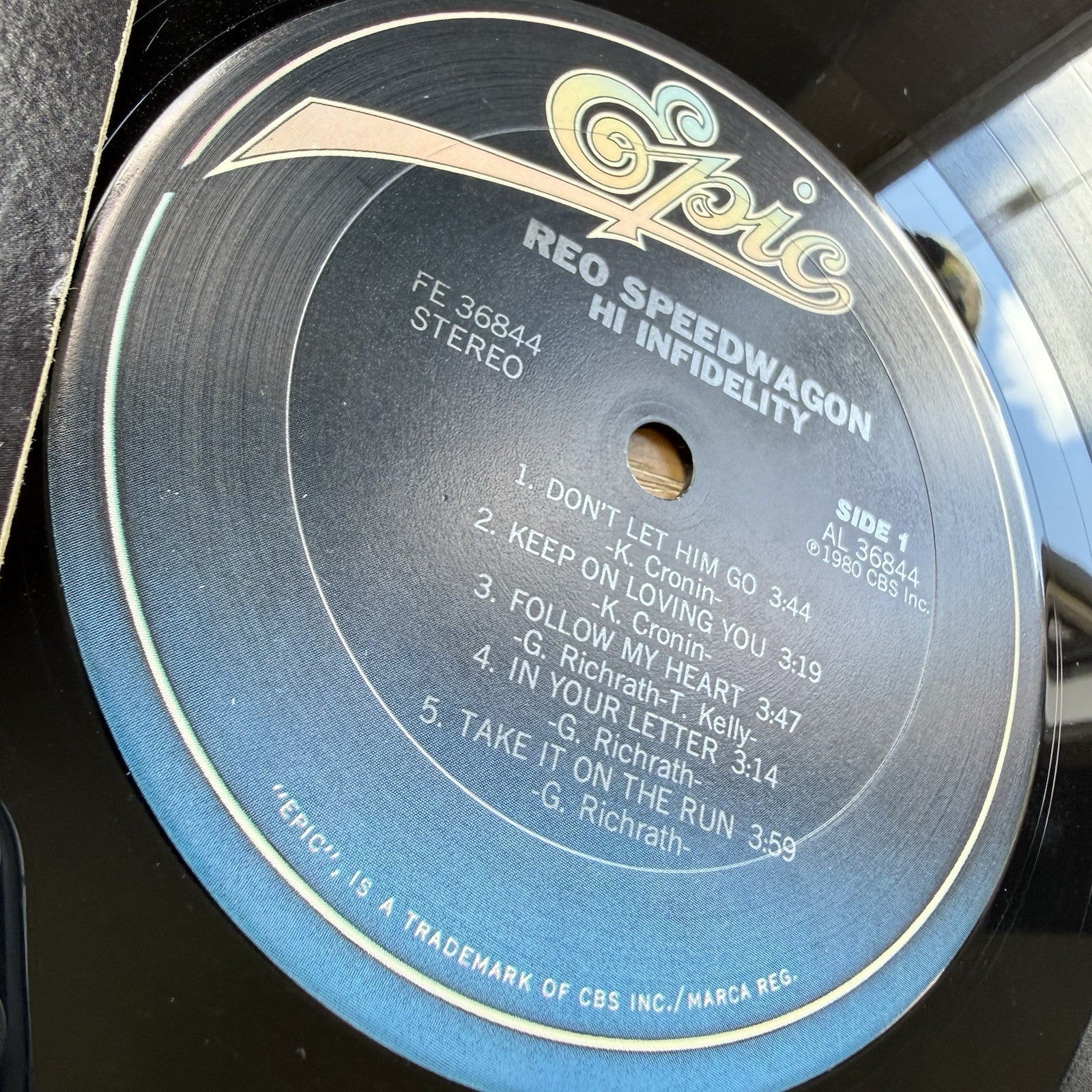 Reo Speedwagon High Infidelity 1980 US Press Complete W/ Original Sleeve!