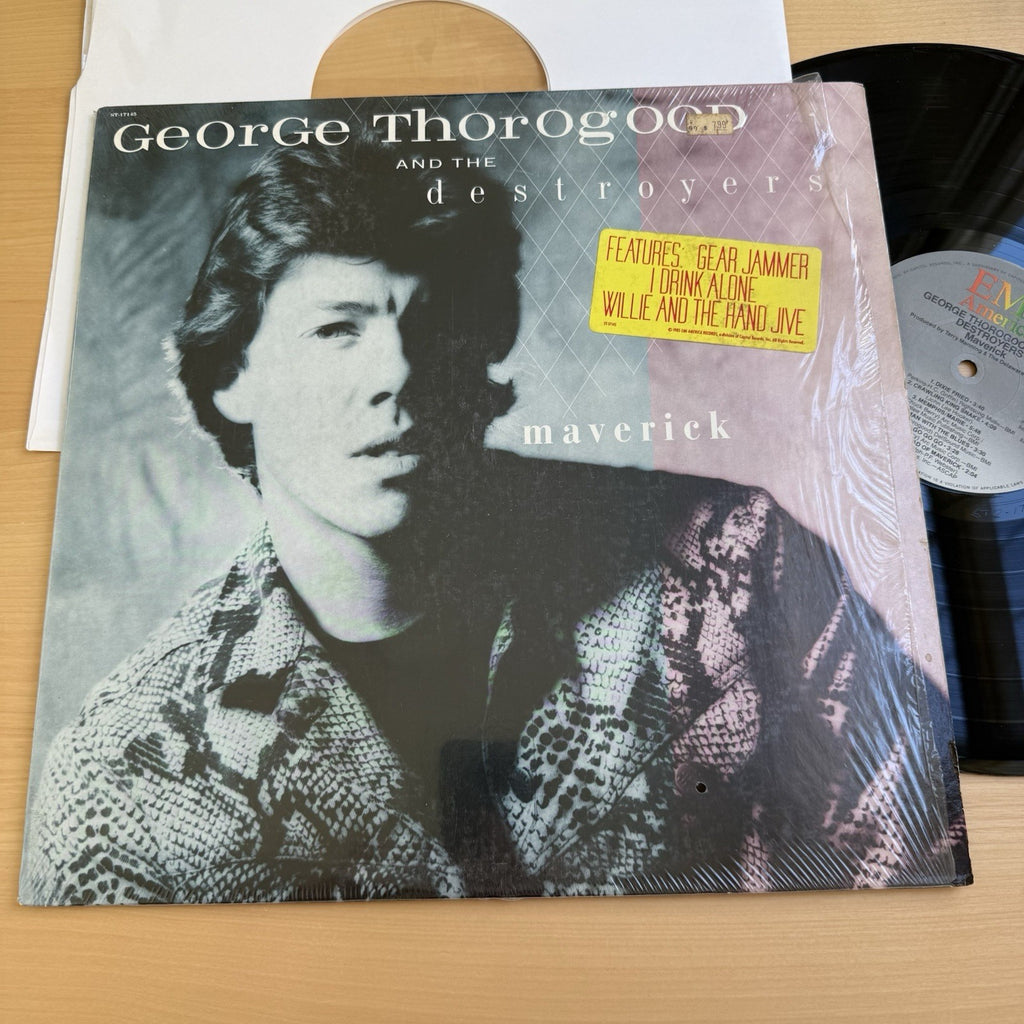 George Thorogood & The Destroyers Maverick LP with Shrink Wrap & Sticker EX 1st