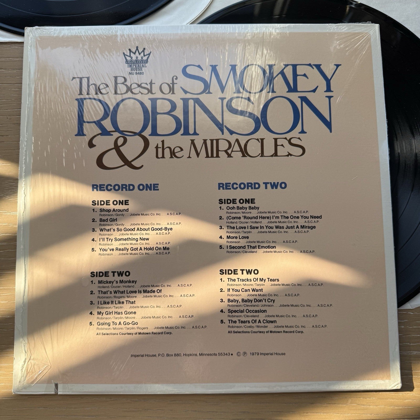 THE BEST OF SMOKEY ROBINSON & THE MIRACLES VINYL LP SET US Press In Shrink VG+