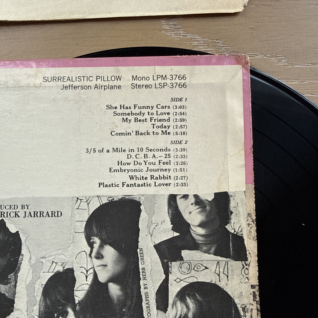 1967 Jefferson Airplane Surrealistic Pillow 1st Original US Pressing! VG+