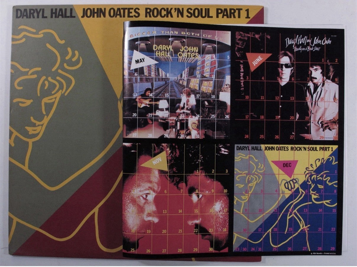 DARYL HALL & JOHN OATES Rock 'N Soul Part 1 RCA LP VG+ with poster! + OG Sleeve