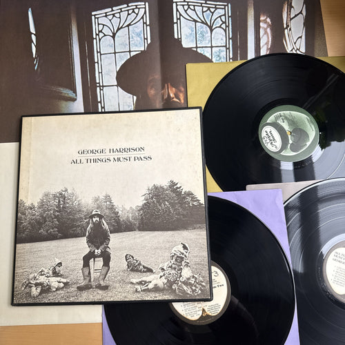 1970 GEORGE HARRISON All Things Must Pass 🍏 US Press Boxset W/OG Poster VG+